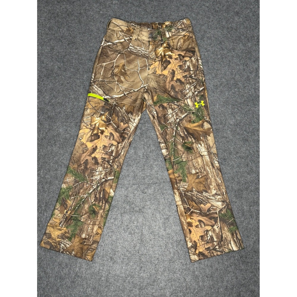 Under Armour Scent Control Camo Hunting‎ Pants Realtree Fleece Lined 1248011 MD